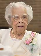 Ella Mae Johnson at her 105th birthday party earlier this month Ella Mae Johnson at her 105th birthday party earlier this month